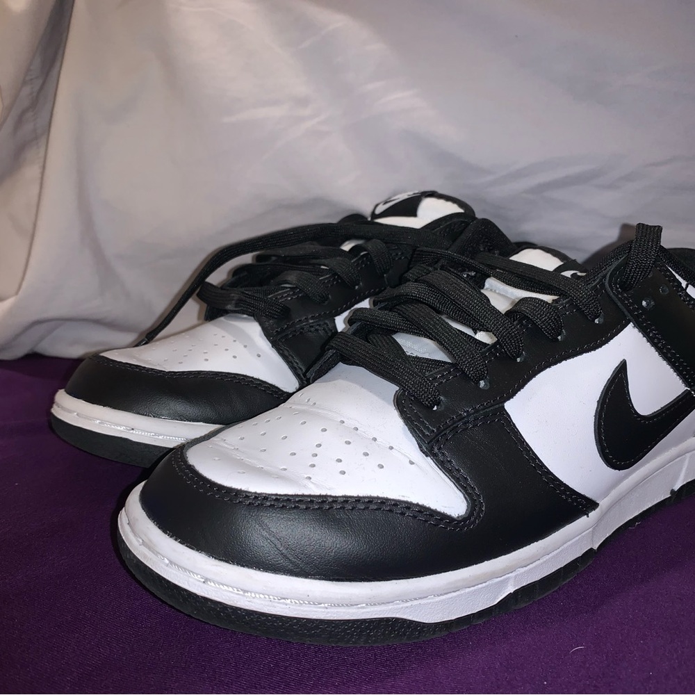 Black and White Nike Dunk Low Sneakers
